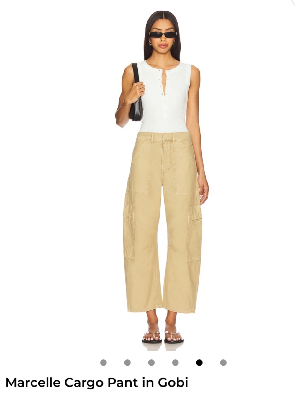 Marcelle cargo  Pant in Gobi - Wide Leg Utility Pant
